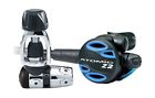 03-005 Atomic Aquatics Yoke Style Regulator Blue 882689087202
