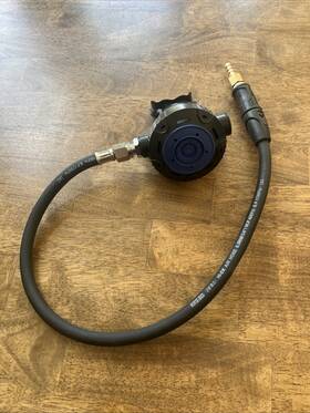 3075 688 Second Stage Scuba Dive Regulator Blue New 30 Inch Aqua Lung Hose -