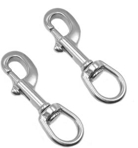 Amadget 659499157933 2 Pcs 316 Stainless Steel Swivel Eye Bolt Snap Hooks Boat Marine Grade Single