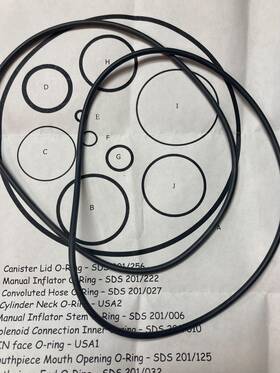 Ev06a Ambient Pressure Silentdiving/ap Scrubber Canister O-rings For Vision Units