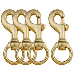 2021-010802 Aowesm Flag Clips Heavy Duty Solid Brass Swivel Snaps Hook For Rope Pol