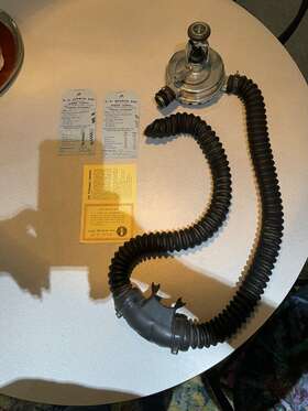 251947 Aqua Lung Aqua-lung Vintage 1967 Two Stage Regulator With Certifications And Serial Numbers