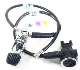 4422 Aqua Lung Us Divers Micra Regulator Set Scuba Dive 1st And 2nd Stage Yoke #4422