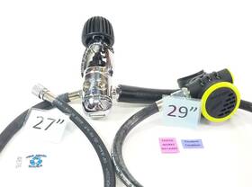 4876 Aqua Lung Us Divers Micra Regulator Set Scuba 1st 2nd Stage Yoke #4876