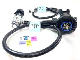 4881 Aqua Lung Us Divers Se3 Regulator Set Scuba 1st 2nd Stage Yoke #4881