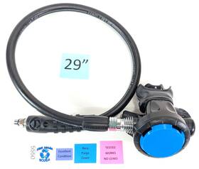 5550 Aqua Lung Titan Lx 2nd Second Stage Scuba Dive Regulator Blue Excellent #5550