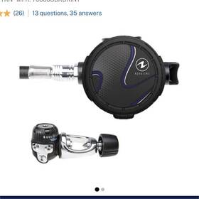 706008bkbkint Aqua Lung Titan Regulator Set With Abs Octopus Diving