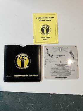 7247 Aqua Lung Rare Vintage U S Divers Aqua-lung Scuba Diving Decompression Computer Calculator