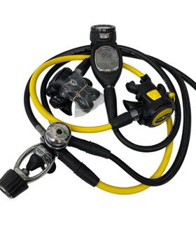 Css18353 Aqua Lung Aqualung Legend Reg Set With Sherwood Wisdom Dive Scuba Diving Regulator Used