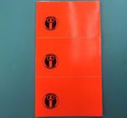 Aqua Lung Divers Vintage Fluorescent Neon Orange Id Stickers New
