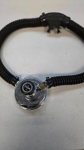 252441 Aqua Lung Sn Scuba Regulator Very Rare Original Aqualung Inch Da -aqua -master Double Hose