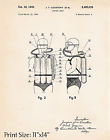 Aqualung Cousteau Patent Poster Scuba Diving Gifts Ideas Divers Tank