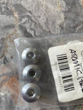 01-0215-00 Atomic Aquatics Port Plug Scuba Diving Regulator Replacement Lp 3/8 Inch Lot Of Three
