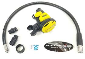 4976 Atomic Aquatics Ss1 Safe Second Bc Bcd Octo Inflator Scuba Dive Yellow Air 2