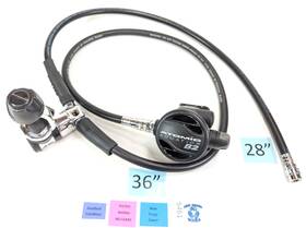 5461 Atomic Aquatics B2 1st And 2nd Stage Yoke Regulator Set Scuba Diving Adjustable