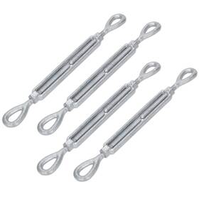 Dm-hl-04 Aymmic 3/8 Inch X 6 Galvanized Turnbuckle Hook Heavy Duty Stainless Steel Swivel Ey