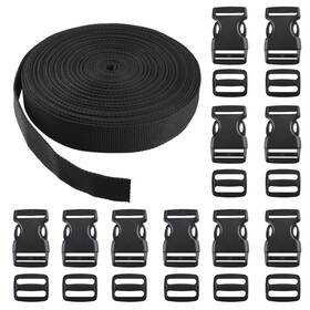 3370 Azarxis 1 Inch Buckle Strap 32.8ft With 10 Pack Adjustable Dual Quick Release Buc