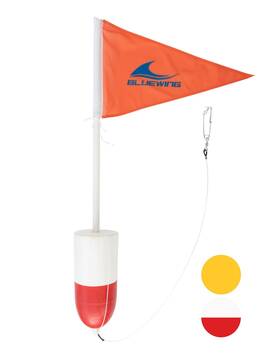 Bluewing 056689504365 Swordfish Buoy Daytime Deep Drop 1pc Float Flag With Long Line Clip