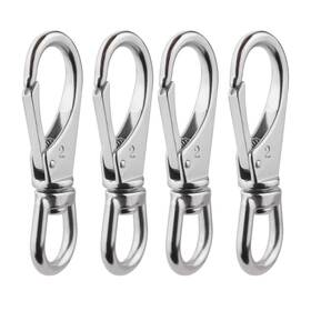 Bnyzwot 793610605641 Stainless Steel Swivel Eye Snap Hooks 4 X 1-1/2 Inch Scuba Diving Clips Uni