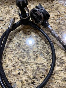 13c0569 Cressi Mc9 With Elclipse Titanium Regulators Scuba New Service Kit