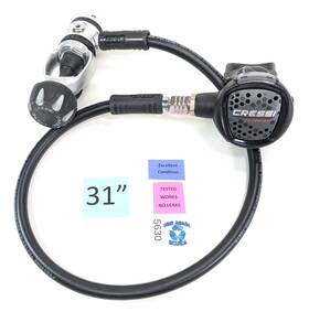 5630 Cressi Xs Compact Ac2 Complete Regulator Set Yoke 1st 2nd Stage Excellent