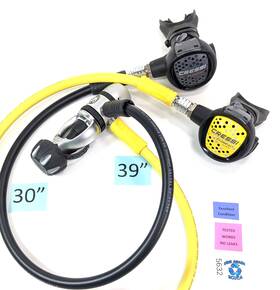 5632 Cressi Xs Compact Ac2 Complete Regulator Set Yoke 1st 2nd Stage Octo Excellent