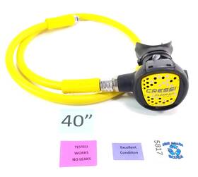 5817 Cressi Xs Compact Octo / Octopus 2nd Stage Regulator 40 Inch Yellow Hose Xscompact