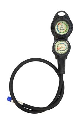 Kc764680 Cressi Console Pd2 - Scuba Diving Pressure And Depth Gauge With Hos... Fast Ship