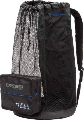 Ub937000 Cressi Heavy Duty Mesh Backpack 85 Liters Capacity For Snorkeling Water Spor
