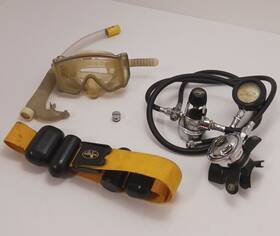 44610 Dacor Vintage Lot Scuba Diving Parts Untested As Is See Pictures