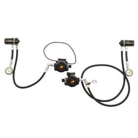 Pk5300-sm-rr Dive Rite Regulator Sidemount Set 7ft / 22 Inch Din With Psi Gauges Imperial