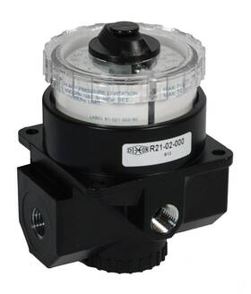 R21-04r Dixon Wilkerson 1/2 Inch Zinc Body Dial Air Regulator Relieving Without