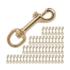 Sb225-12-50 Dogline Solid Brass Swivel Snap Hook Heavy Duty Clip For Flag Pole Leather W