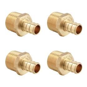 B08jypyq2t Efield Pack Of 4 Pex 3/4 Inch X Male Npt Adapter Brass Crimp Fitti