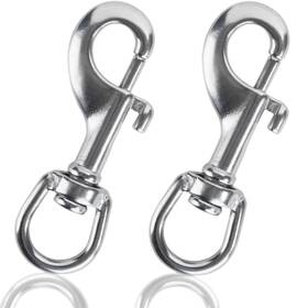 Faneta 754083725427 Stainless Steel 316 Swivel Eye Snap Hook Marine Grade Scuba Diving Bolt Faneta 754083725427 Stainless Steel 316 Swivel Eye Snap Hook Marine Grade Scuba Diving Bolt