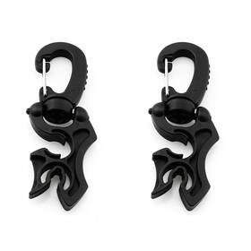Heyous 729388453214 2pcs Scuba Diving Double Hose Holder With Clip Snorkeling Bcd Reg