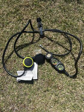 3904 Idi International Divers Scuba Regulator Set Yoke 1st Osprey 2nd Razor Octo
