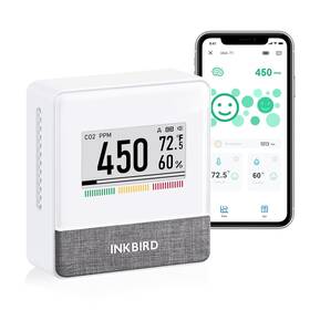 T1-us-1 Inkbird Portable Co2 Detector With Bluetooth Smart Indoor Air Quality Monito