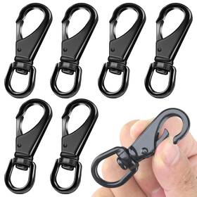 Jinshangtopk 658361497894 6 Pack Swivel Snap Hooks 2.57 Inch Small Stainless Steel Spring Clips Flag Pole