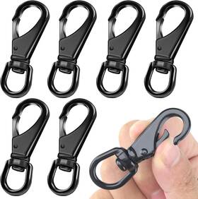 Jinshangtopk 705353549151 6 Pack Small Stainless Steel Swivel Snap Hooks 2.57 Inch Spring Clips