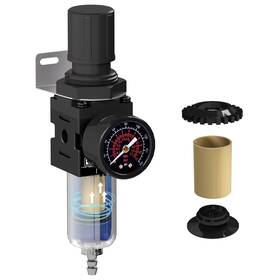 4ftftnpt Kanbol Aw02 1/4ftftnpt Double Stage Filter And Regulator With Pressure Gauge For Air Dry Inch