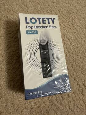 Hy-030 Lotety Eustachian Tube Unclogger - Ear Pressure Relief Device For Flying And Diving