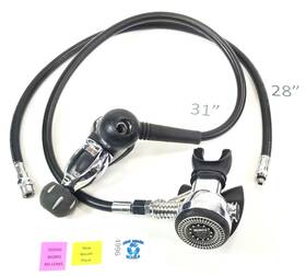 4996 Mares Proton Metal V16 Scs Titan Scuba Dive Regulator Set 1st Stage Primary 2nd