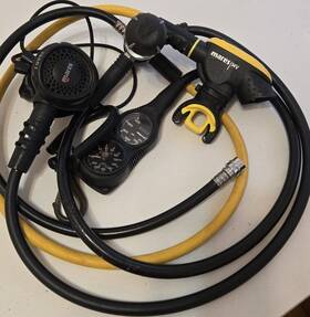 En25051 Mares Rover Mv Scuba Regulator Set With Pressure And Depth Gauges