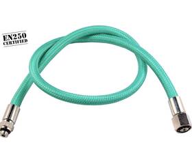 Lrf-grn-0102 Metal Sub Regulator Flex Hose -green- Braided En250 Certified