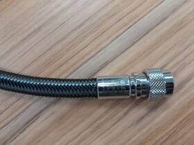 Mqd25-cn Miflex 25 Inch Carbon Braided Lp Inflator Hose Regulator Scuba Dive Bc Drysuit Mqd25