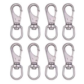 Mixiflor 193499900491 Stainless Steel Swivel Snap Hooks 8 Pack 3.5 Inch Heavy Duty Eye Sn