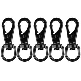 M-142p Mixiflor Stainless Steel Swivel Eye Snap Hook 5 Pack 2.7 Inch Heavy Duty Flag Clips