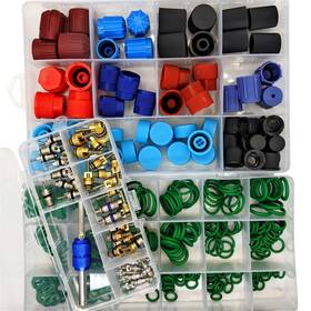 Mobling-ac-9.4 Mobling Car A/c Valve Core O-ring And Cap Kit Air Dust Cover Set 77 Pcs Ac V