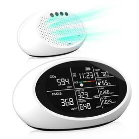 Dm605e-1 Nanezan 18 In 1 Air Quality Monitor Indoor Portable Co2 Detector For Temperatur